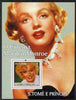 St Thomas & Prince Islands 2004 Cinema Stars perf s/sheet containing 1 value (Marilyn Monroe),unmounted mint,Mi BL 490