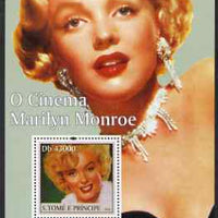 St Thomas & Prince Islands 2004 Cinema Stars perf s/sheet containing 1 value (Marilyn Monroe),unmounted mint,Mi BL 490