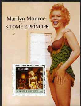 St Thomas & Prince Islands 2004 Celebrities (Marilyn Monroe) perf s/sheet containing 1 value unmounted mint,Mi BL 519