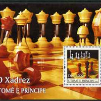 St Thomas & Prince Islands 2004 Chess perf s/sheet containing 1 value unmounted mint,Mi BL 515