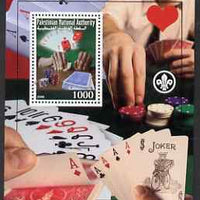 Palestine (PNA) 2008 Playing Cards & Gambling perf s/sheet containing 1 value (with Scout Logo) unmounted mint. Note this item is privately produced and is offered purely on its thematic appeal