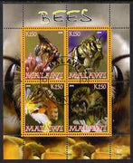 Malawi 2008 Bees perf sheetlet containing 4 values fine cto used