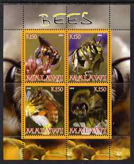 Malawi 2008 Bees perf sheetlet containing 4 values unmounted mint