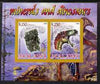 Malawi 2008 Minerals & Dinosaurs imperf sheetlet #4 containing 2 values with Scout Logo unmounted mint