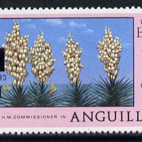 Anguilla 1979 Provisional 14c on 4c (Spanish Bayonet) with surch inverted, SG 346a unmounted mint