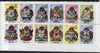 Cinderella - Great Britain 1971 Strike Post sheetlet containing 12 values 1s to 7s6d arranged in 2 rows of 6, partially perforated (last two labels imperf with margin) unmounted mint