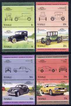 Tuvalu 1985 Cars #2 (Leaders of the World) set of 8 unmounted mint SG 321-28