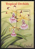 Liberia 1999 Tropical Orchids perf m/sheet #2 (Psychilis atropurpurea) signed by Thomas C Wood the designer unmounted mint