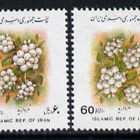 Iran 1993 Viburum Berries 60r definitive with frame (Country, inscription & value) inverted, plus normal, both unmounted mint, SG 2741var