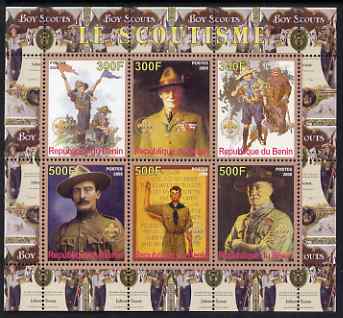 Benin 2008 Scouting perf sheetlet containing 6 values, unmounted mint