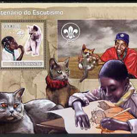 Guinea - Bissau 2007 Centenary of Scouting & Cats perf souvenir sheet unmounted mint