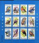 Rumania 1991 Birds #2 sheetlet containing 12 values unmounted mint, Mi BL 266