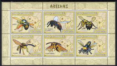 Mozambique 2007 Bees perf sheetlet containing 6 values unmounted mint Yv 2330-35