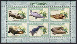 Mozambique 2007 Crocodiles perf sheetlet containing 6 values unmounted mint Yv 2384-89