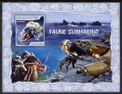 Mozambique 2007 Shellfish perf souvenir sheet unmounted mint Yv 160