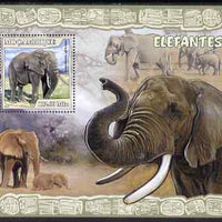 Mozambique 2007 Elephants perf souvenir sheet unmounted mint Yv 162