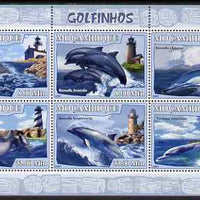 Mozambique 2007 Dolphins & Lighthouses perf sheetlet containing 6 values unmounted mint Yv 2420-25