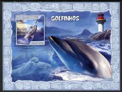 Mozambique 2007 Dolphins & Lighthouses perf souvenir sheet unmounted mint Yv 164