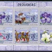 Mozambique 2007 Orchids perf sheetlet containing 6 values unmounted mint Yv 2452-67