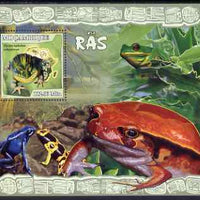 Mozambique 2007 Frogs perf souvenir sheet unmounted mint Yv 173