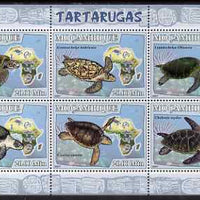 Mozambique 2007 Turtles perf sheetlet containing 6 values unmounted mint Yv 2486-91