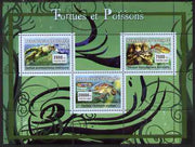 Guinea - Conakry 2007 Turtles & Fish perf sheetlet containing 3 values unmounted mint Yv 2918-20