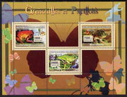 Guinea - Conakry 2007 Frogs & Butterflies perf sheetlet containing 3 values unmounted mint Yv 2933-35