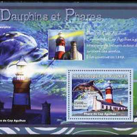 Guinea - Conakry 2007 Dolphins & Lighthouses perf souvenir sheet #1 unmounted mint Yv 540