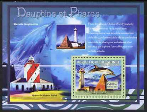 Guinea - Conakry 2007 Dolphins & Lighthouses perf souvenir sheet #2 unmounted mint Yv 541