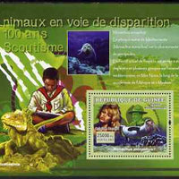 Guinea - Conakry 2007 Endangered Animals & Scouts perf souvenir sheet #1 unmounted mint Yv 570