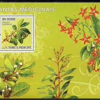 St Thomas & Prince Islands 2008 Medicinal Plants perf s/sheet containing 1 value unmounted mint