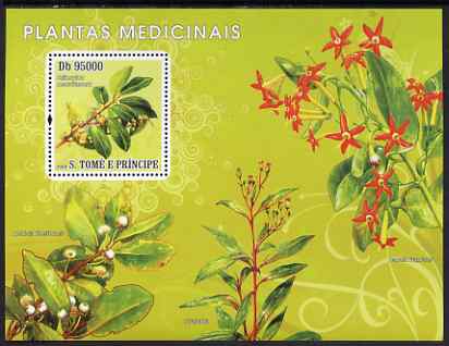 St Thomas & Prince Islands 2008 Medicinal Plants perf s/sheet containing 1 value unmounted mint