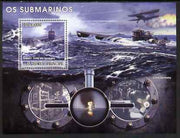 St Thomas & Prince Islands 2008 Submarines perf s/sheet containing 1 value unmounted mint