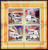 St Thomas & Prince Islands 2008 Ambulances of Japan - Red Cross perf sheetlet containing 4 values unmounted mint