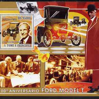 St Thomas & Prince Islands 2008 Centenary of the Model T Ford perf s/sheet containing 1 value unmounted mint