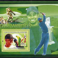 Guinea - Conakry 2007 Sports - Tiger Woods Golf perf souvenir sheet unmounted mint Yv 463