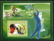 Guinea - Conakry 2007 Sports - Tiger Woods Golf perf souvenir sheet unmounted mint Yv 463