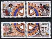 Dominica 1980 75th Anniversary of Rotary International set of 4 unmounted mint, SG 701-704