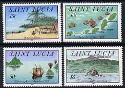 St Lucia 1992 Discovery of St Lucia set of 4 unmounted mint, SG 1077-80