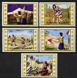 Fujeira 1971 Scout Jamboree set of 5 unmounted mint (Mi 707-11A)