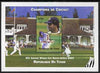 Chad 2002 Cricket World Cup perf m/sheet #4 showing Sachin Tendulkar unmounted mint. Note this item is privately produced and is offered purely on its thematic appeal.