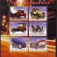 Malawi 2008 First Automobiles perf sheetlet containing 6 values unmounted mint