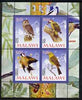 Malawi 2008 Birds #1 perf sheetlet containing 4 values, each with Scout logo unmounted mint