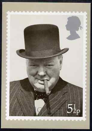 Great Britain 1974 Churchill Commemoration PHQ card unused and pristine