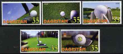 Dagestan Republic 2006 Golf perf set of 5 unmounted mint