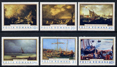 Rumania 1971 Marine Paintings set of 6 unmounted mint, Mi 2971-76, SG 3835-40