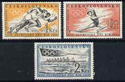 Czechoslovakia 1960 Rome Olympic Games perf set of 3 unmounted mint, SG 1163-5