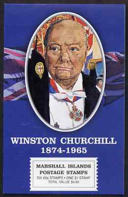 Marshall Islands 2000 Winston Churchill $6.60 booklet complete and fine, SG SB26