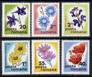 Rumania 1975 Botanical Conference set of 6 unmounted mint, SG 4157-62,,Mi 3285-90*