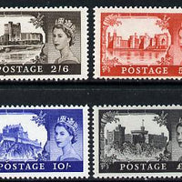 Great Britain 1967 Castles (no wmk) set of 4 unmounted mint, SG 759-62